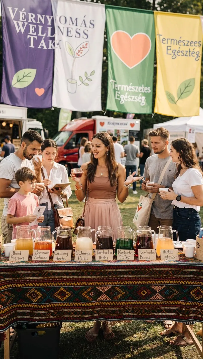 Friss zöld tea levelek a napfényben, háttérben egy csésze tea.